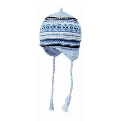 Czapka chłopięca, wiązana, niebieska, Döll