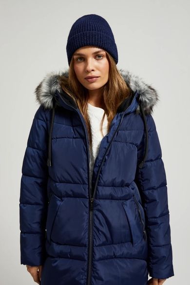 Czapka damska, granatowa, Moodo