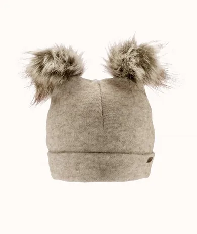 Czapka dziecięca, beżowa, Iltom