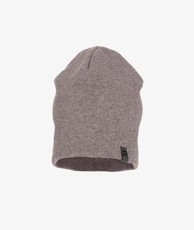 Czapka dziecięca, prążkowana, brązowa, smerfetka, Iltom