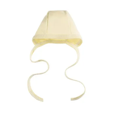 Czapka dziecięca, wiązana, żółta, Eevi