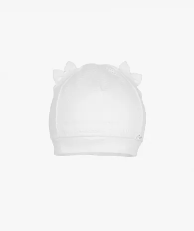 Czapka dziewczęca, biała, Iltom
