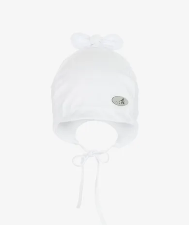 Czapka dziewczęca, biała, Iltom