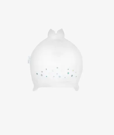 Czapka dziewczęca, biała, kwiatki, Iltom