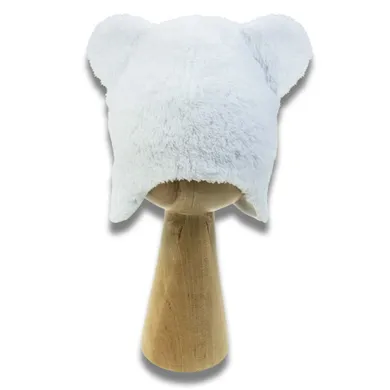 Czapka dziewczęca, biała, Nicol