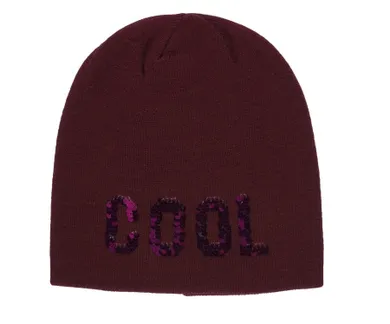 Czapka dziewczęca, bordowa, Cool, Tom Tailor