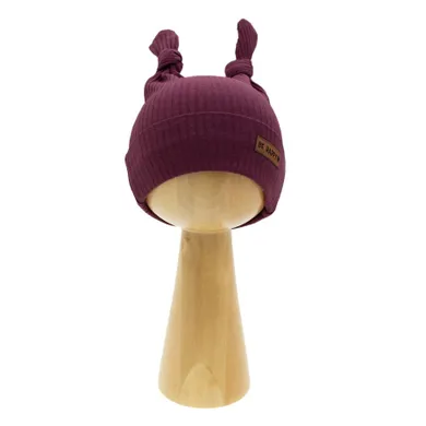 Czapka dziewczęca, bordowa, Nicol