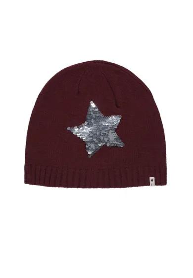 Czapka dziewczęca, bordowa, Tom Tailor