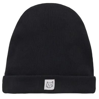 Czapka dziewczęca, czarna, Pinokio