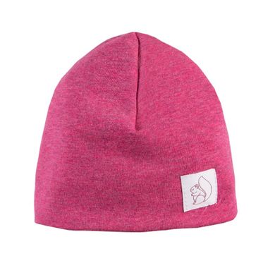 Czapka dziewczęca dwustronna, bordowa, wiewiórka, Eevi