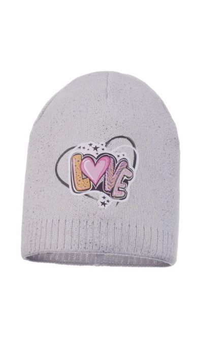 Czapka dziewczęca, ecru, Ambra