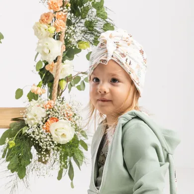 Czapka dziewczęca, ecru, Nicol