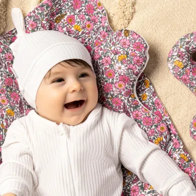 Czapka dziewczęca, ecru, Nicol