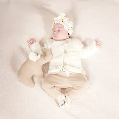 Czapka dziewczęca, ecru, Nicol