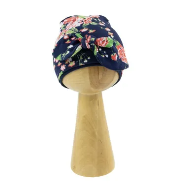 Czapka dziewczęca, mix, kwiaty, Nicol