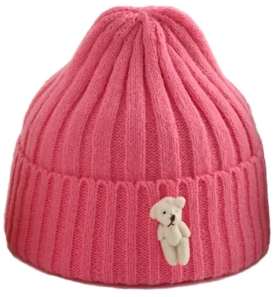 Czapka dziewczęca, różowa, Be Snazzy