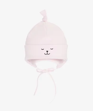 Czapka dziewczęca, różowa, Iltom