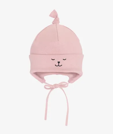 Czapka dziewczęca, różowa, Iltom