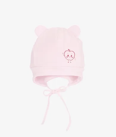 Czapka dziewczęca, różowa, Iltom