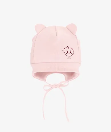 Czapka dziewczęca, różowa, Iltom