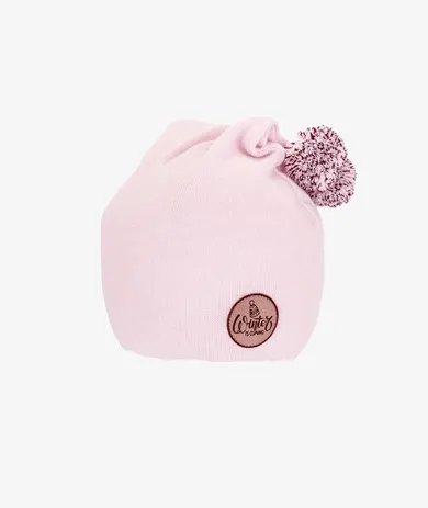 Czapka dziewczęca, różowa, Iltom