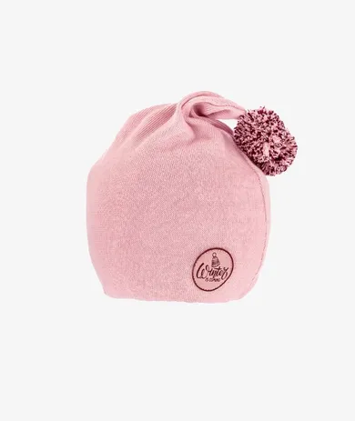 Czapka dziewczęca, różowa, Iltom