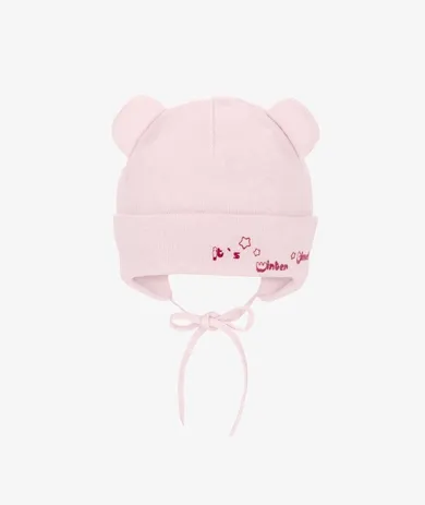 Czapka dziewczęca, różowa, Iltom