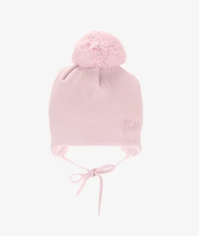 Czapka dziewczęca, różowa, Iltom