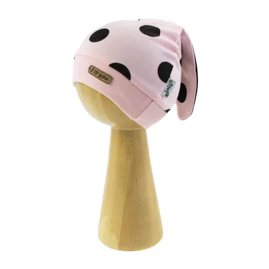 Czapka dziewczęca, różowa, Nicol
