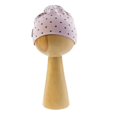 Czapka dziewczęca, różowa, Nicol