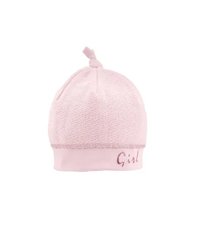 Czapka dziewczęca, różowa, smerfetka, Girl, Iltom