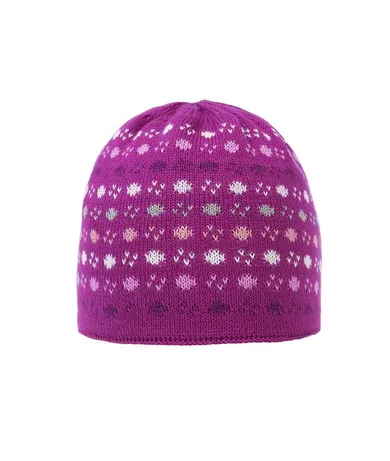 Czapka dziewczęca, różowa, wzorki, Döll