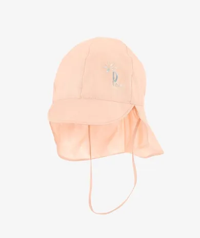 Czapka dziewczęca safari, łososiowa, Iltom