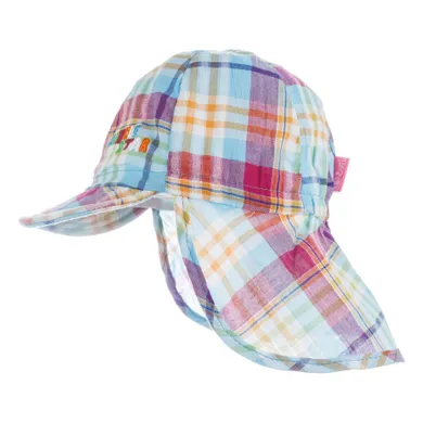Czapka dziewczęca safari, niebieska, Döll