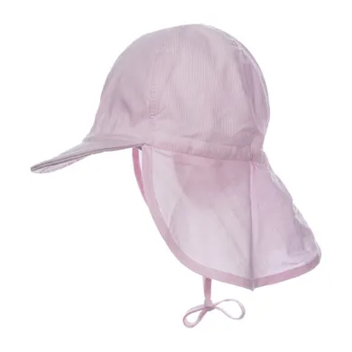 Czapka dziewczęca safari, wiązana, różowa, Döll