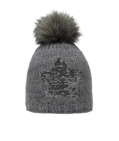 Czapka dziewczęca, szara, dwustronne cekiny, Döll