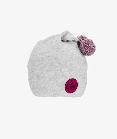 Czapka dziewczęca, szara, Iltom