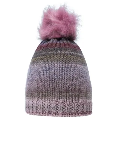 Czapka dziewczęca z pomponem, różowa, Döll