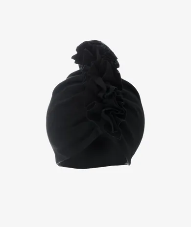 Czapka kakadu dziewczęca, czarna, Iltom