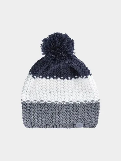 Czapka męska z pomponem, mix, 4F