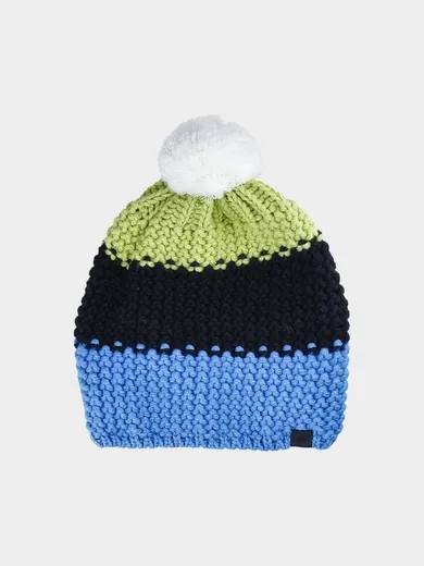 Czapka męska z pomponem, mix, 4F