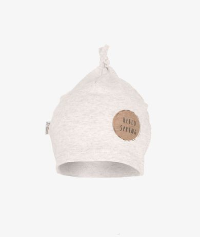 Czapka niemowlęca, beżowa, Hello Spring, Iltom