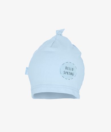 Czapka niemowlęca, niebieska, Hello Spring, Iltom