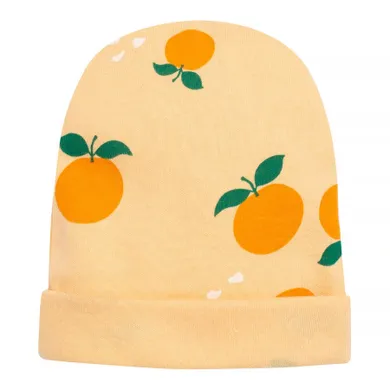 Czapka niemowlęca, pomarańczowa, Pinokio