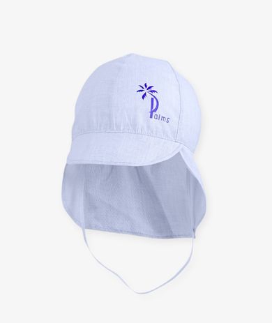 Czapka niemowlęca safari, niebieska, Iltom