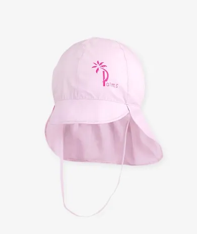 Czapka niemowlęca safari, różowa, Iltom