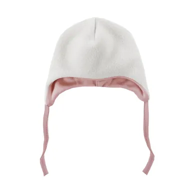 Czapka niemowlęca, wiązana, ecru, Eevi