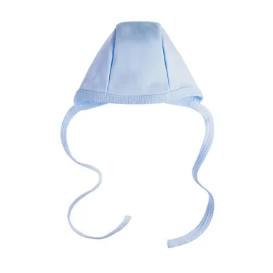 Czapka niemowlęca, wiązana, jasnoniebieska, Eevi