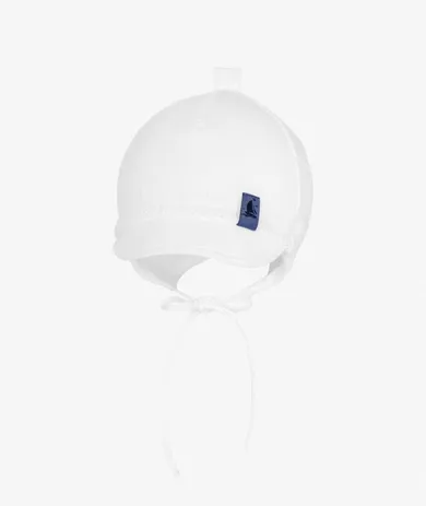 Czapka z daszkiem chłopięca, biała, Iltom
