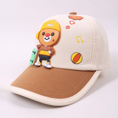 Czapka z daszkiem dziecięca, ecru, Yoclub